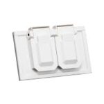 PLACA PARA CONTACTO DUPLEX USO INTEMPERIE COLOR BLANCO LEVITON