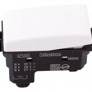 INTERRUPTOR PULSADOR COLOR BLANCO 1 MODULO QZ5005 MX BTICINO