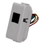 TOMA DE TELÉFONO DE 4 HILOS COLOR BLANCO 1 MODULO QZ5958/11N MX BTICINO