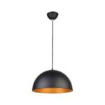 LUMINARIA COLGANTE NEGRO  DORADO 51778 PHILCO