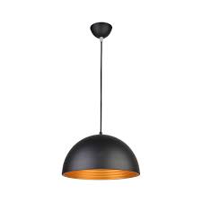 LUMINARIA COLGANTE NEGRO  DORADO 51778 PHILCO