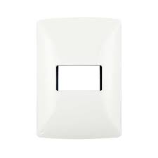 PLACA DE 1 MODULO DE RESINA CON CHASIS QZ4803M1BN BLANCO MX BTICINO