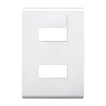 PLACA 2 MODULOS CON CHASIS E5N2PTL BLANCO MODUS PRO BTICINO
