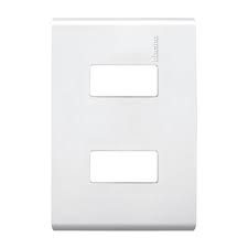 PLACA 2 MODULOS CON CHASIS E5N2PTL BLANCO MODUS PRO BTICINO