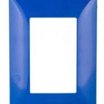 PLACA DE 3 MODULOS DE RESINA CON CHASIS QZ4803M3AZ AZUL MX BTICINO