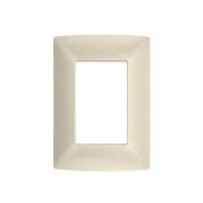 PLACA DE 3 MODULOS DE RESINA CON CHASIS QZ4803M3MA MARFIL MX BTICINO