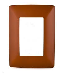 PLACA DE 3 MODULOS DE RESINA CON CHASIS QZ4803M3BTR TERRACOTA MX BTICINO