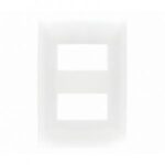 PLACA 2 MODULOS COLOR BLANCO LINEA CIEN LEVITON
