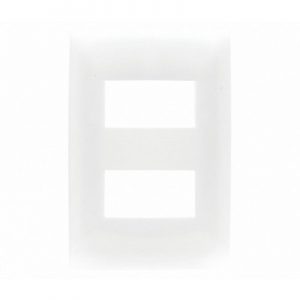 PLACA 2 MODULOS COLOR BLANCO LINEA CIEN LEVITON