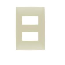 PLACA 2 MODULOS COLOR MARFIL LINEA CIEN LEVITON
