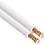 CABLE DUPLEX FLEXIBLE CAL. 12 COLOR BLANCO CONDULAC